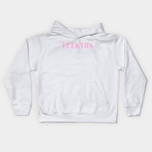 Elektra - Pose - Pink Kids Hoodie